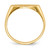 14k 13.5x7.0mm Open Back Signet Ring