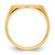 14k 13.5x8.0mm Closed Back Signet Ring