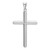 14k White Gold Polished Tube Cross Pendant - K6-21B56A97-2379