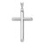 14k White Gold Polished Tube Cross Pendant - K6-EEACA631-1226