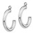 14k White Gold Polished Tube Hoop Earring Jackets - XW-333871E0-1464