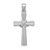 14K White Gold Reversible Crucifix Pendant - D3-05BB5A0F-2412