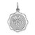 14k White Gold RN Registered Nurse Disc Charm