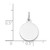 14K White Gold Round Disc Charm - XW-71086CE7-7021