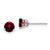 14k White Gold Round Garnet Earrings - EM-4F45EB74-2810
