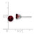 14k White Gold Round Garnet Earrings - EM-4F45EB74-2810