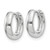 14k White Gold Round Hinged Hoop Earrings - XY-06B724A0-3449