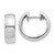 14k White Gold Round Hinged Hoop Earrings - XY-45621F2F-8866