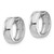 14k White Gold Round Hinged Hoop Earrings - XY-45621F2F-8866