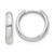 14k White Gold Round Hinged Hoop Earrings - XY-B566E91C-9041