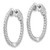 14k White Gold Round Hoop w/Safety Clasp Earring Mountings - XE-14A62DE9-5051