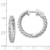 14k White Gold Round Hoop w/Safety Clasp Earring Mountings - XE-2B1899E7-9369
