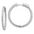 14k White Gold Round Hoop w/Safety Clasp Earring Mountings - XE-83D04232-8370