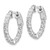 14k White Gold Round Hoop w/Safety Clasp Earring Mountings - XE-A55F7DE1-2046