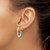 14k White Gold Round Hoop w/Safety Clasp Earring Mountings - XE-F68756CF-4273