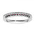 14k White Gold Ruby and Diamond Band - RM-BF8A4306-9004