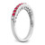 14k White Gold Ruby and Diamond Band - RM-BF8A4306-9004