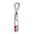 14k White Gold Ruby and Diamond Floral Chain Slide