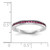 14k White Gold Ruby Complete Channel Band - RM-6949ACEF-6557