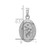 14k White Gold Saint Christopher Medal Charm - XR-105934C4-5722