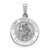 14k White Gold Saint Christopher Medal Charm - XR-9B162E7A-4459