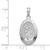 14k White Gold Saint Christopher Medal Pendant - K5-E8560680-1878