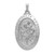 14k White Gold Saint Christopher Medal Pendant - XR-C2AEB0DB-2464