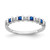 14k White Gold Sapphire and Diamond Band - RM-3A16B208-9548