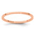 10K Rose Gold 1.2mm Flat Polished Stackable Band Size 9