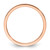 10K Rose Gold 1.2mm Flat Polished Stackable Band Size 9