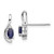 14k White Gold Sapphire and Diamond Post Earrings - XB-5F3B8491-1976