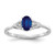 14k White Gold Sapphire and Diamond Ring - XB-806CC8FA-5971