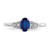 14k White Gold Sapphire and Diamond Ring - XB-806CC8FA-5971
