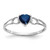14k White Gold Sapphire Birthstone Ring - XB-6C7B6B2E-8102