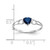 14k White Gold Sapphire Birthstone Ring - XB-6C7B6B2E-8102