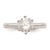 14k White Gold Six-Prong 1 carat center Round Solitaire Engagement Ring Mounting