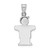 14k White Gold Small Boy w/Hat on Right Engravable Charm - XK-00F3F182-7652