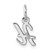 14k White Gold Small Script Letter H Initial Charm - YC-194A717A-9509