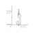 14k White Gold Small Script Letter J Initial Charm - YC-C30FD897-8934