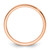 10K Rose Gold 1.2mm Half Round Polished Stackable Band Size 4.5