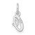 14k White Gold Small Script Letter O Initial Charm - YC-1C631989-2187