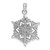 14k White Gold Snowflake Pendant - K4-51C0ADB0-5716