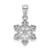 14k White Gold Snowflake Pendant - YC-5193A74C-2385