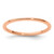 10K Rose Gold 1.2mm Half Round Polished Stackable Band Size 5