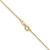 14K 14 inch .8mm Diamond-cut Cable with Spring Ring Clasp Chain