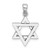 14K White Gold Star Of David Charm - K9-571CFE2B-3522
