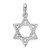 14k White Gold Star Of David Pendant - K1-A97FE8C2-1809