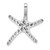 14K White Gold Starfish Chain Slide - SL-D89452A1-4709