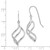 14K White Gold Swirl Dangle Earrings - Z1-A960E2C5-7916