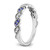 14k White Gold Tanzanite and Diamond Twist Band